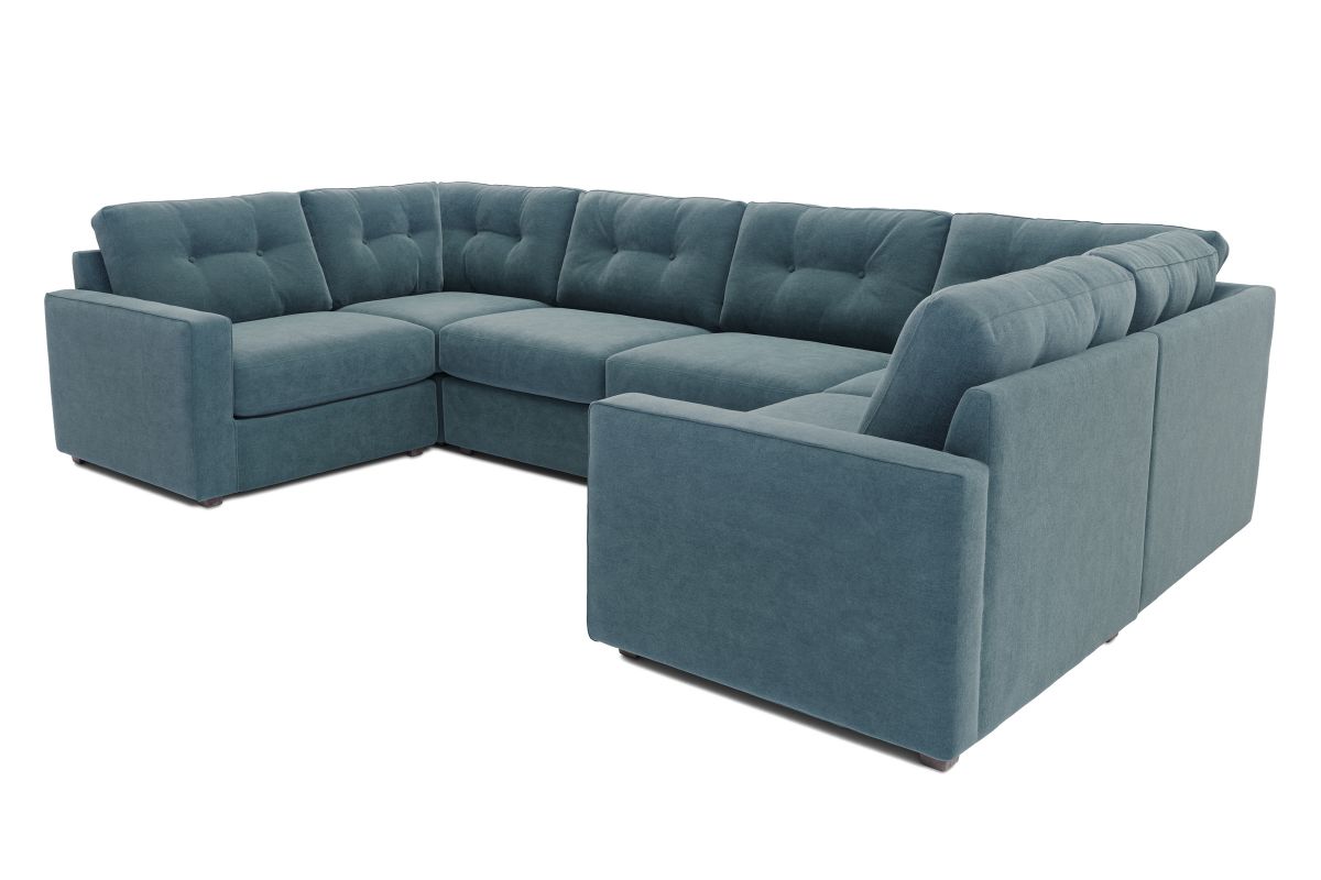 ModularOne Sectional Teal 6-Piece 4