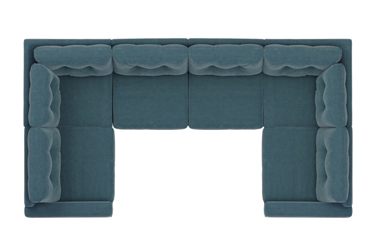 ModularOne Sectional Teal 6-Piece 5