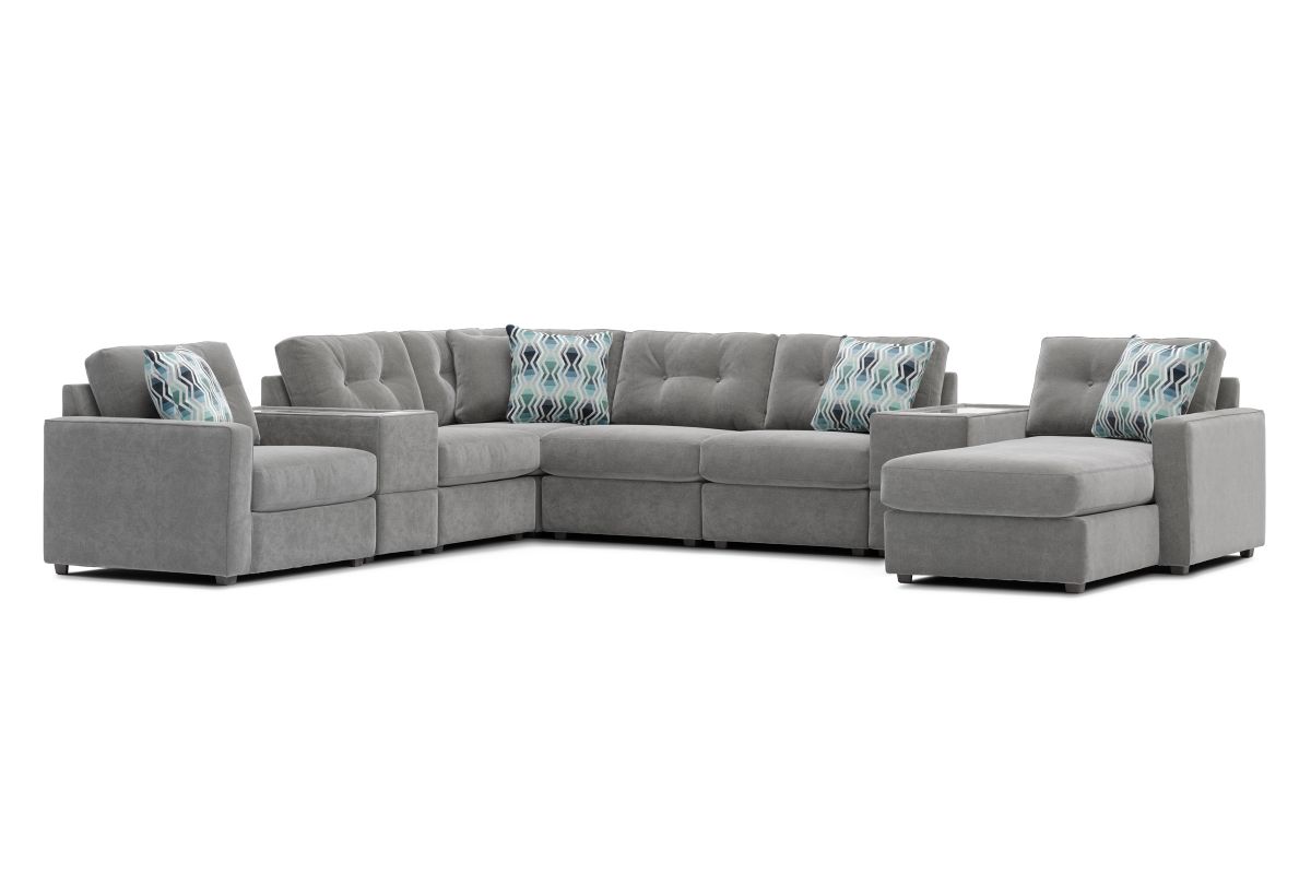 ModularOne Granite 8-Piece Sectional with Right Arm Facing Chaise 4
