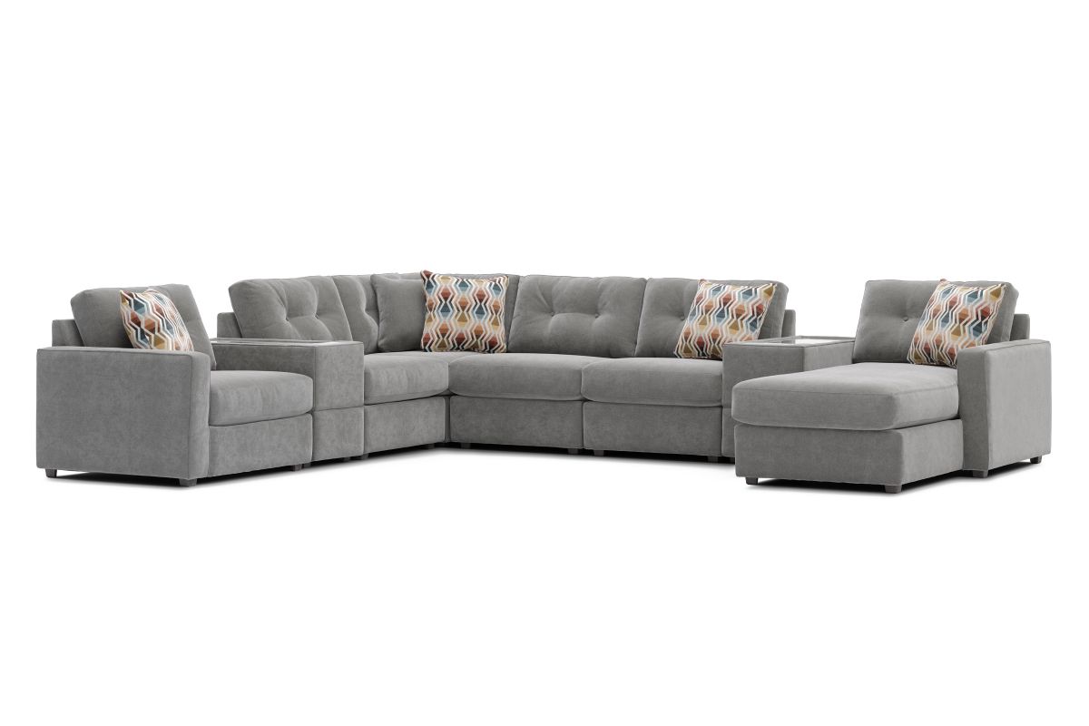 ModularOne Granite 8-Piece Sectional with Right Arm Facing Chaise 7