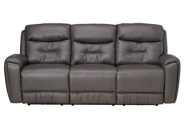 Celeste Grey Triple Power Reclining Sofa by Southern Motion