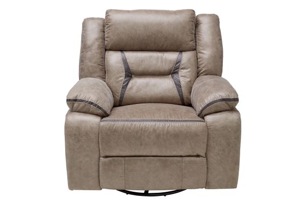Duke Taupe Swivel Glider Recliner