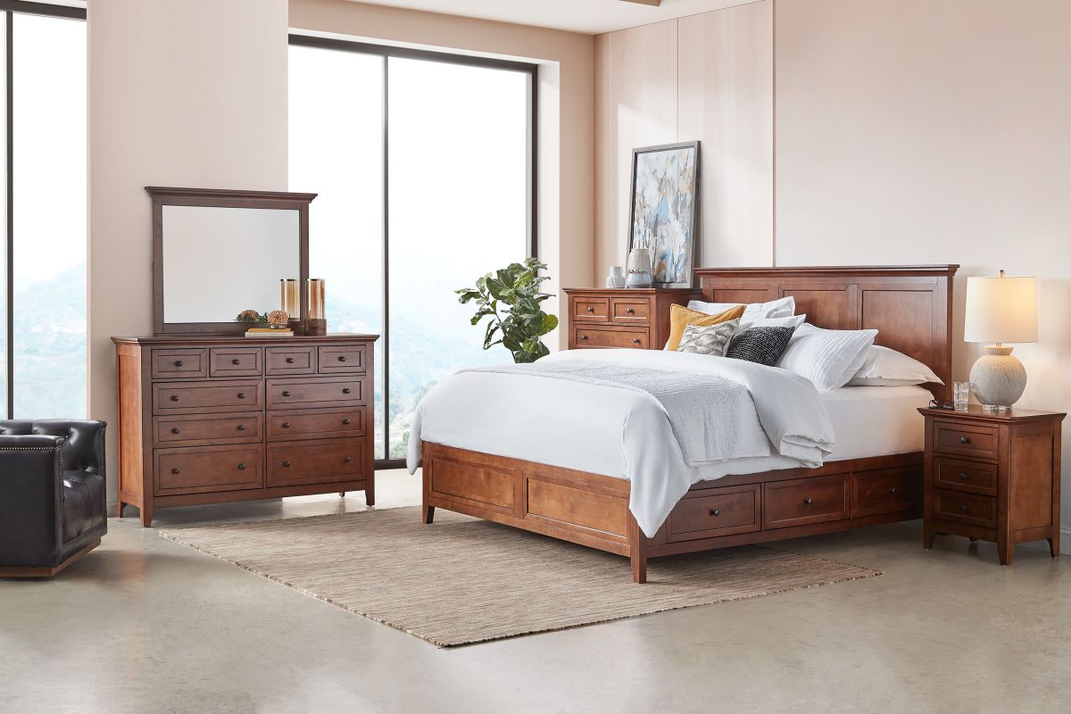 San Mateo 5-Piece Brown King Storage Bedroom Set 7