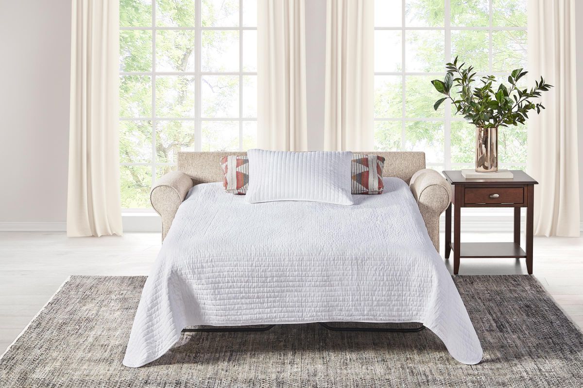 Sadie Putty Full Sleeper Loveseat 6