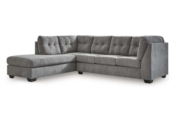 Milo Grey 2-Piece Sectional with Left Arm Facing Chaise
