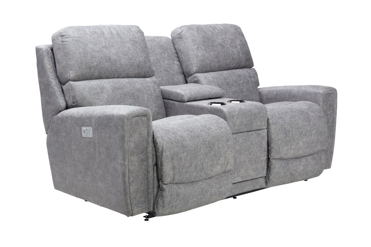 Apollo Dual Power Reclining Console Loveseat by La-Z-Boy 3