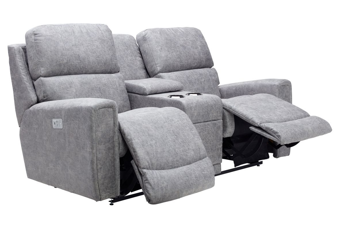 Apollo Dual Power Reclining Console Loveseat by La-Z-Boy 5