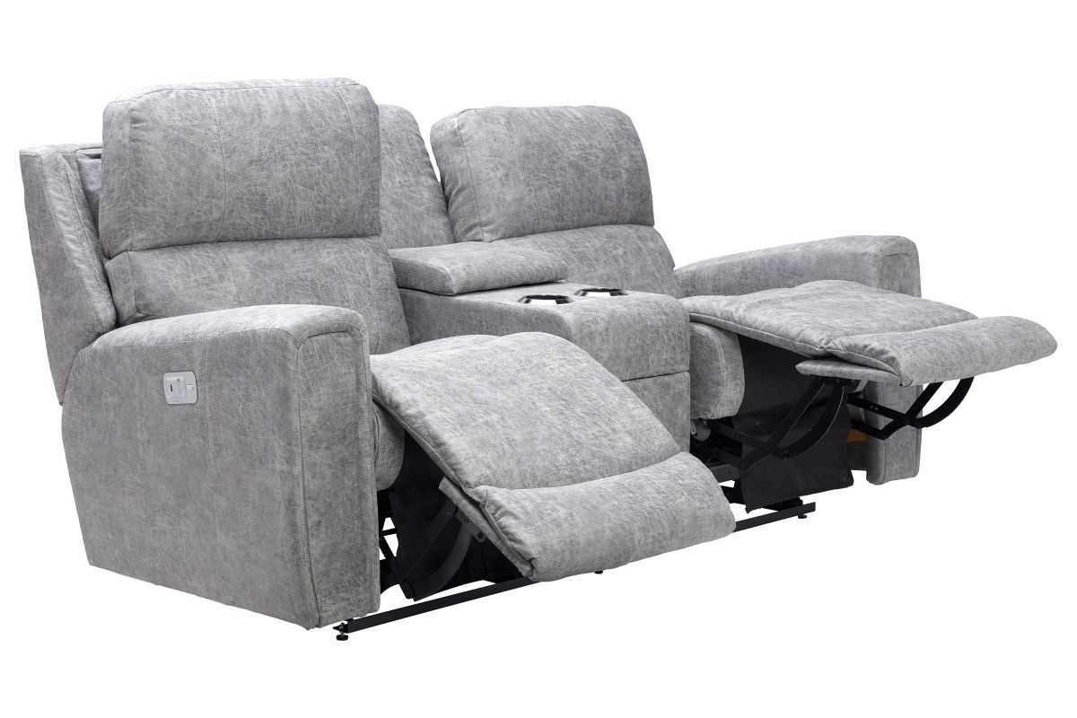 Apollo Dual Power Reclining Console Loveseat by La-Z-Boy 6