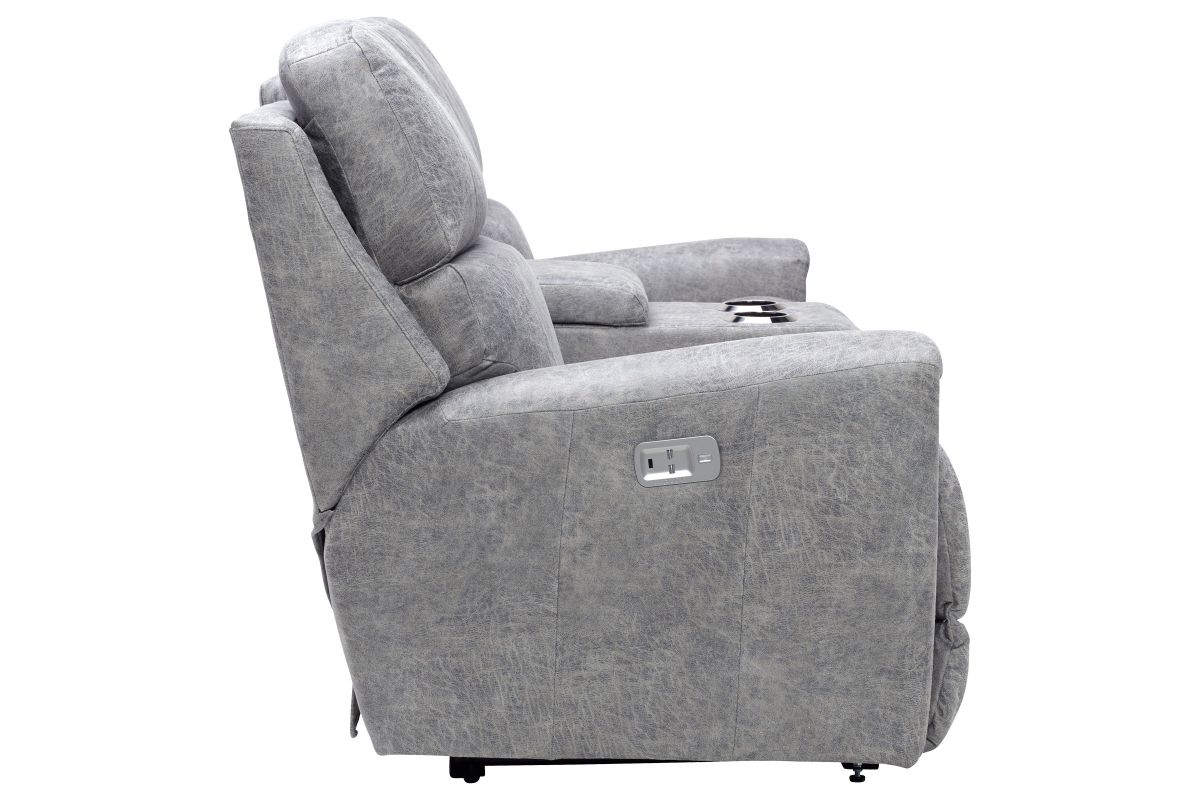 Apollo Dual Power Reclining Console Loveseat by La-Z-Boy 7