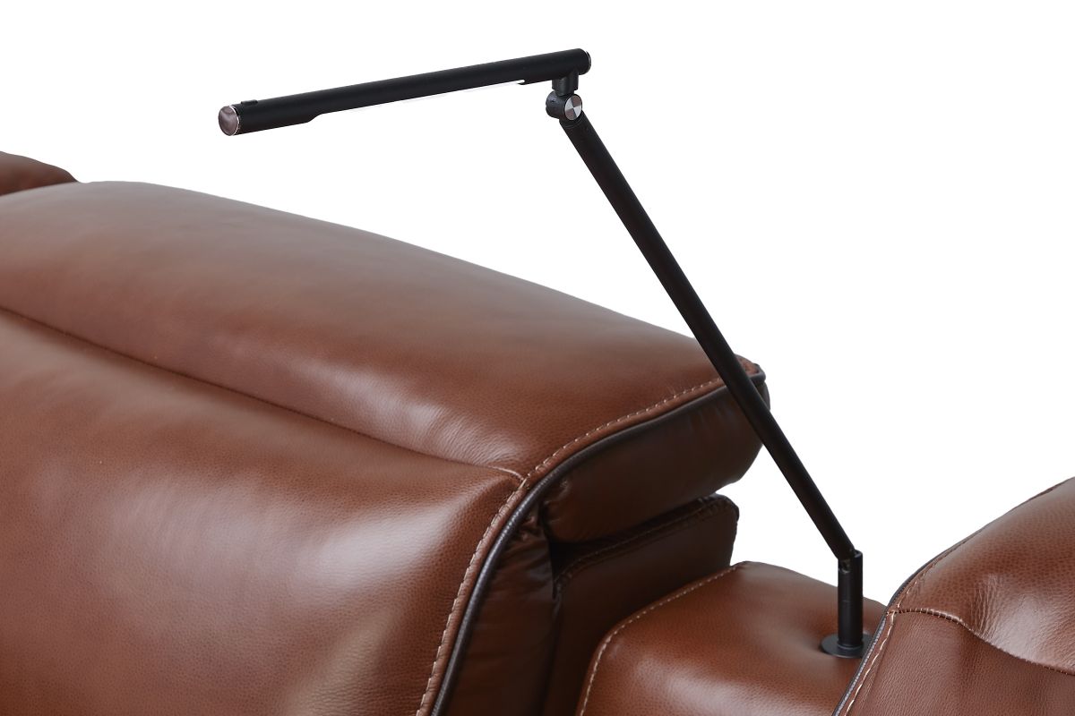 Corbin Brown Leather Dual Power Reclining 6-Piece Sectional 3