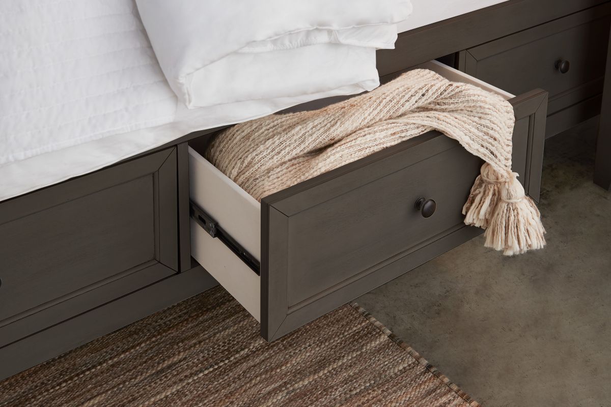 San Mateo Grey King Storage Bed 2