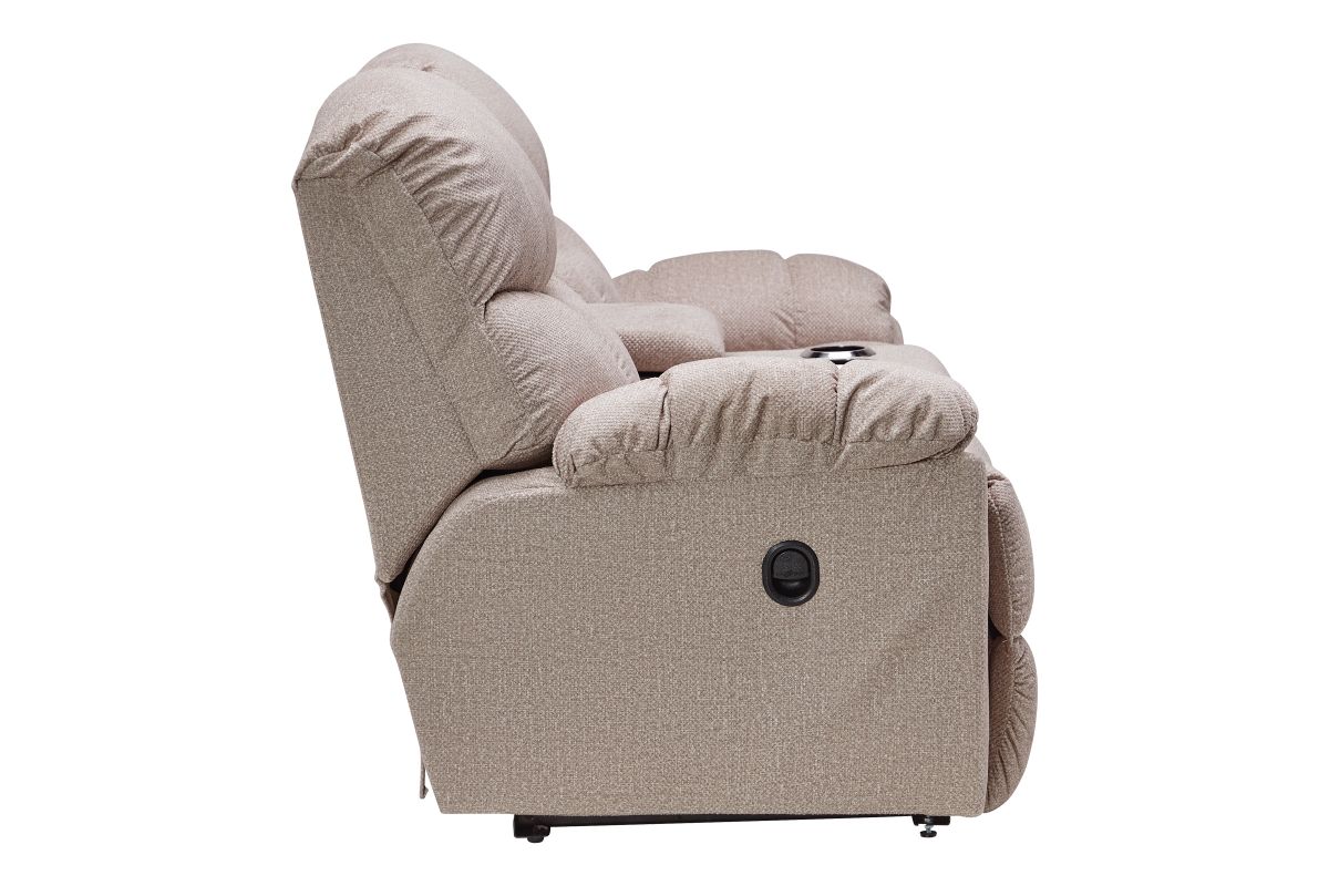 Morrison Sand Reclining Console Loveseat by La-Z-Boy 9