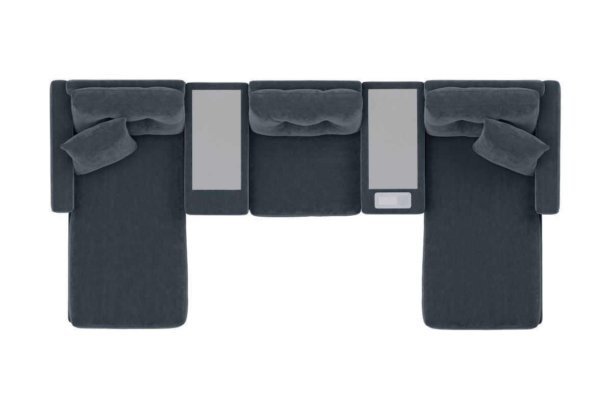 ModularOne Navy 5-Piece Sectional with Dual Chaises 6