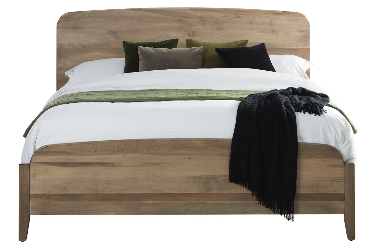 Brighton Maple Pebble Stone King Bed 3