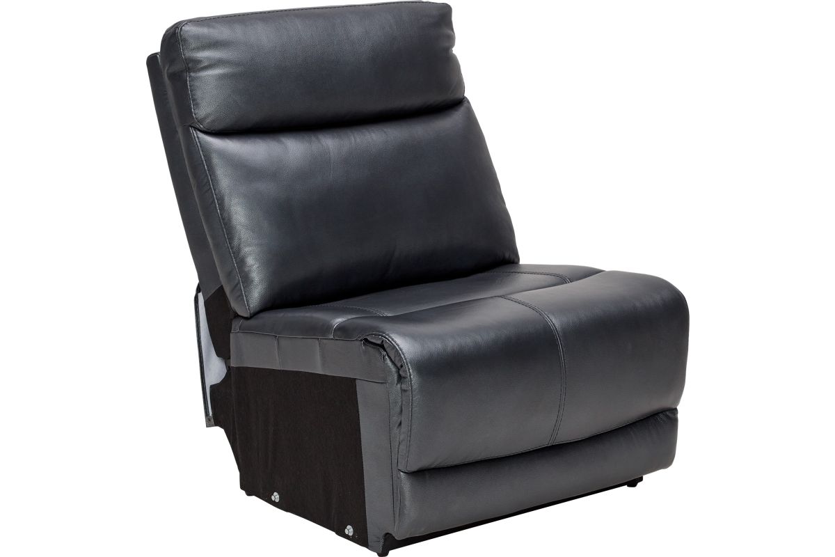 Scorpio Blue 6-Piece Leather Dual Power Reclining Sectional 12