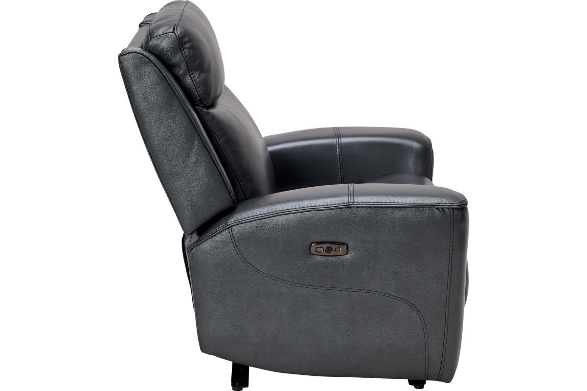Scorpio Blue Dual Power Leather Recliner  9