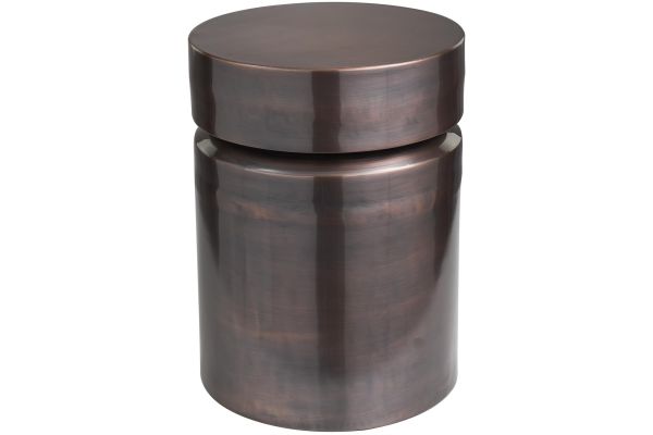 Copper Drum Accent Table