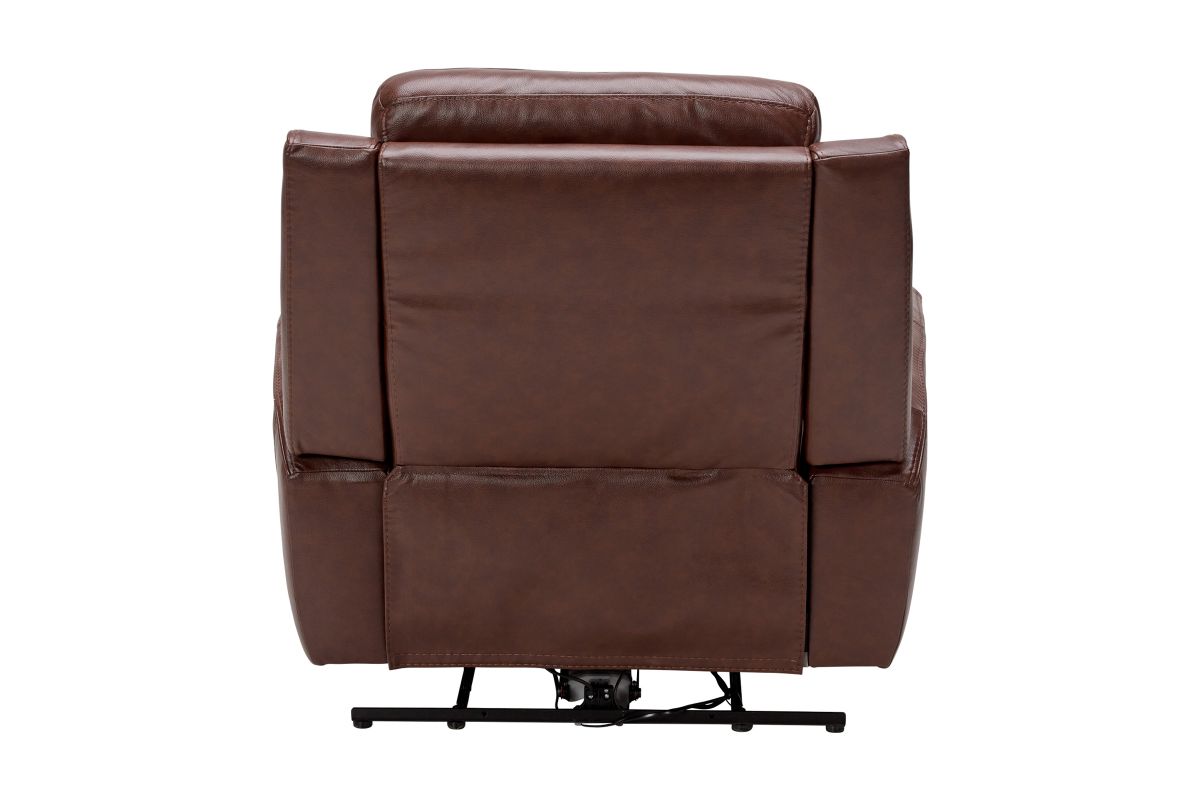 Scorpio Brown Dual Power Leather Recliner 8