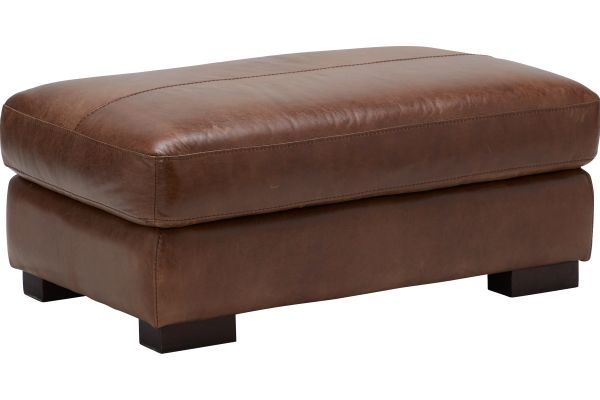 Miller Leather Ottoman