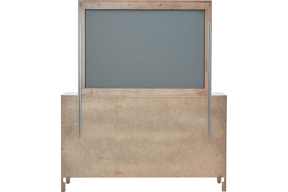 Brighton Dresser + Mirror Maple Pebble Stone 4