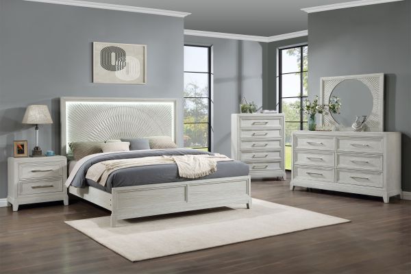 Meredith Cream 3-Piece King Bedroom Set 