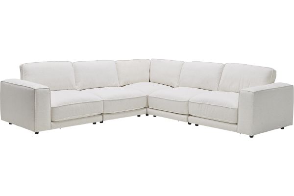 Nathan Snow 5-Piece Sectional with Crypton Home Fabric