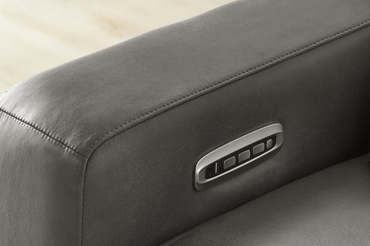 ModularTwo Grey 5-Piece Dual Power Reclining Sectional 10