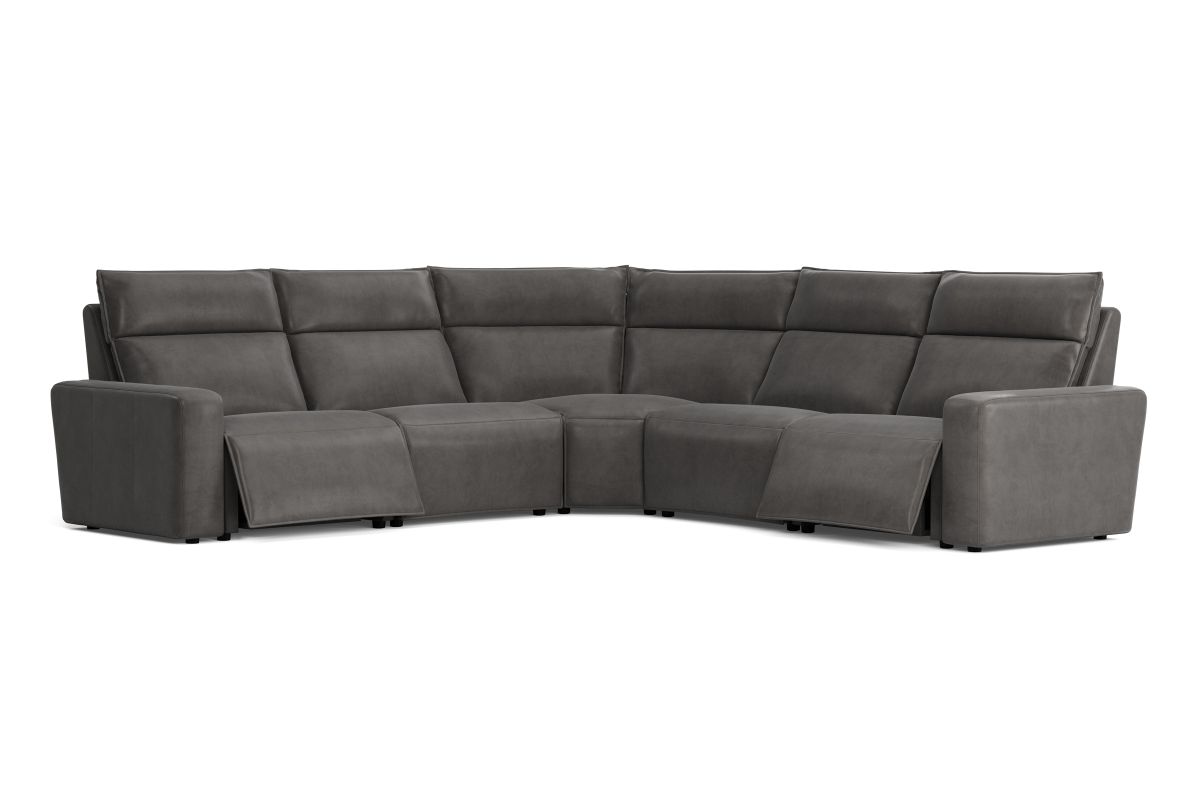 ModularTwo Grey 5-Piece Dual Power Reclining Sectional 3