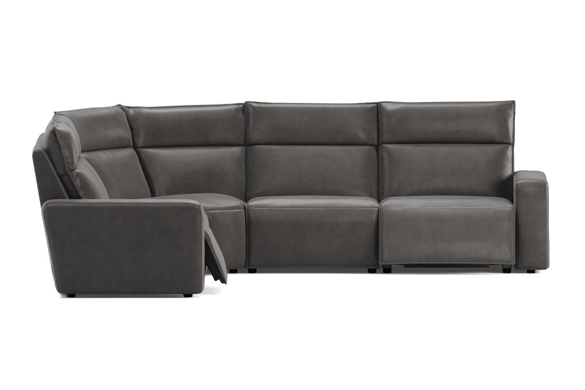 ModularTwo Grey 5-Piece Dual Power Reclining Sectional 9