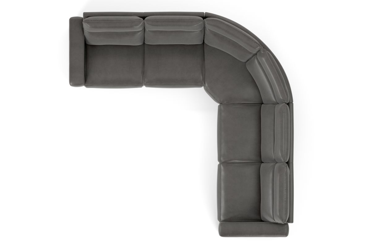 ModularTwo Grey 5-Piece Dual Power Reclining Sectional 6