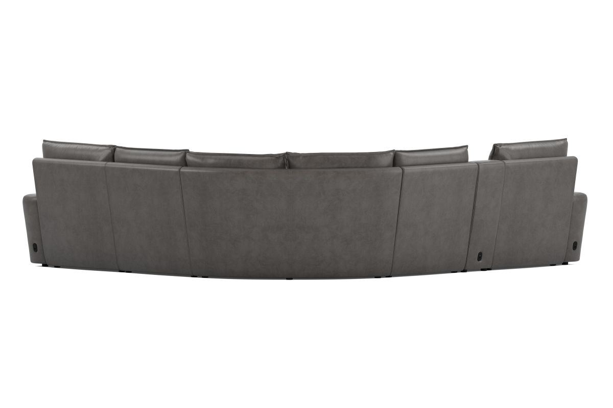 ModularTwo Grey 6-Piece Dual Power Reclining Sectional 17