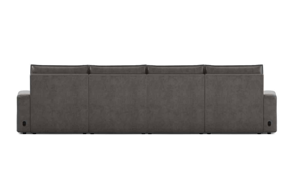 ModularTwo Grey 4-Piece Dual Chaise Sectional 8