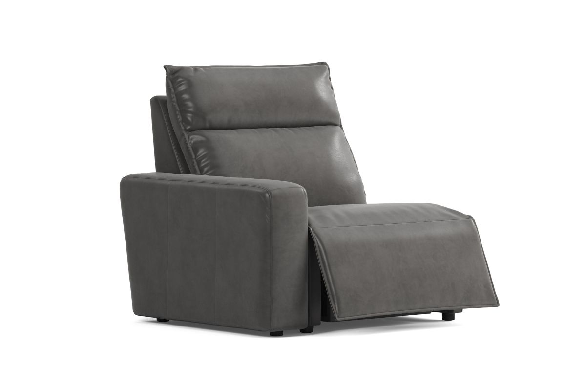 ModularTwo Grey Dual Power Left Arm Facing Recliner 3