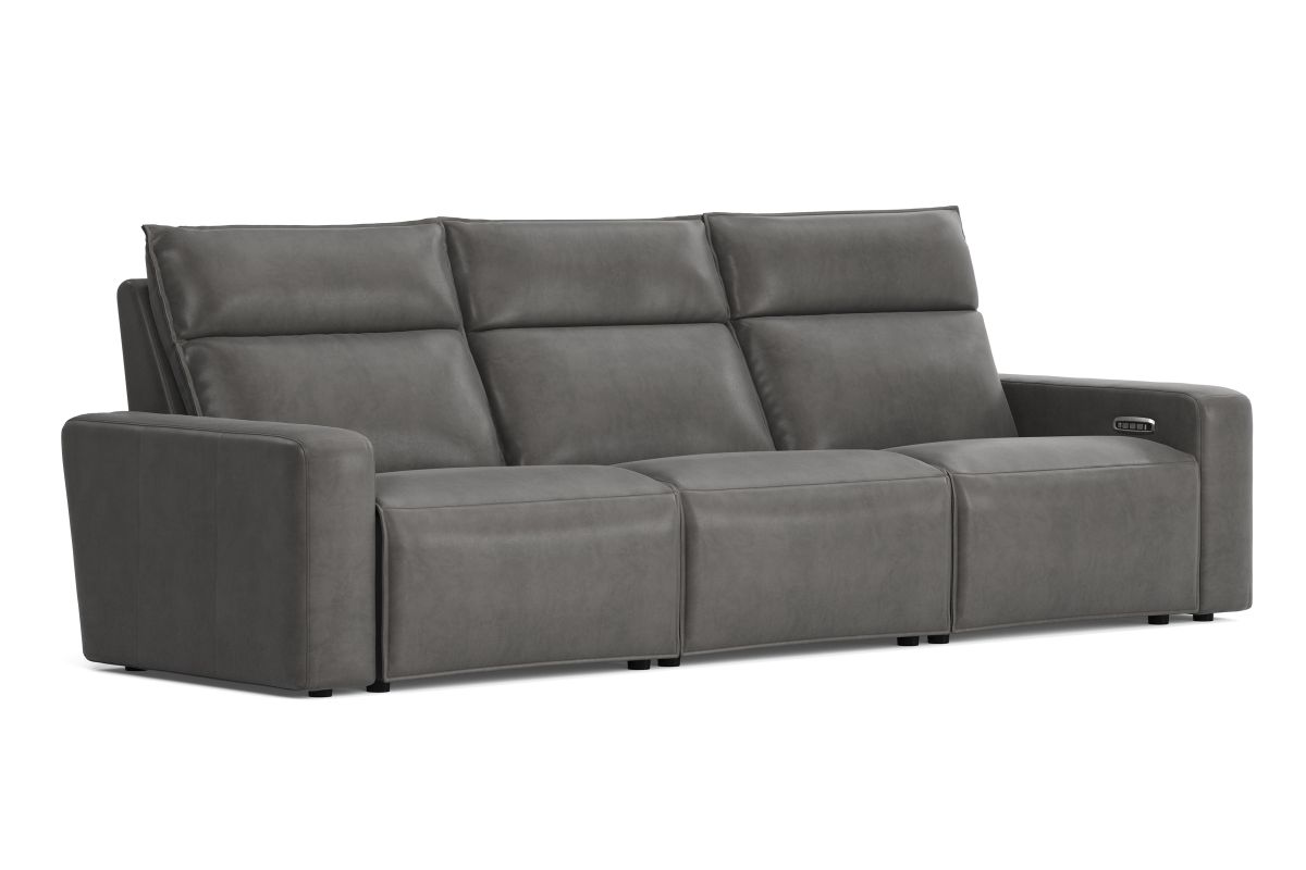 ModularTwo Grey Dual Power Reclining Sofa 2