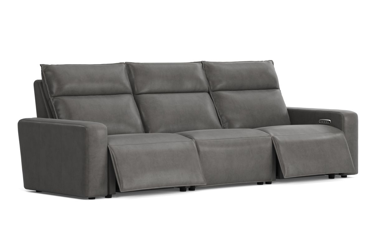 ModularTwo Grey Dual Power Reclining Sofa 3