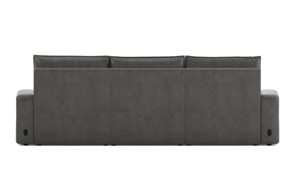 ModularTwo Grey Dual Power Reclining Sofa 8