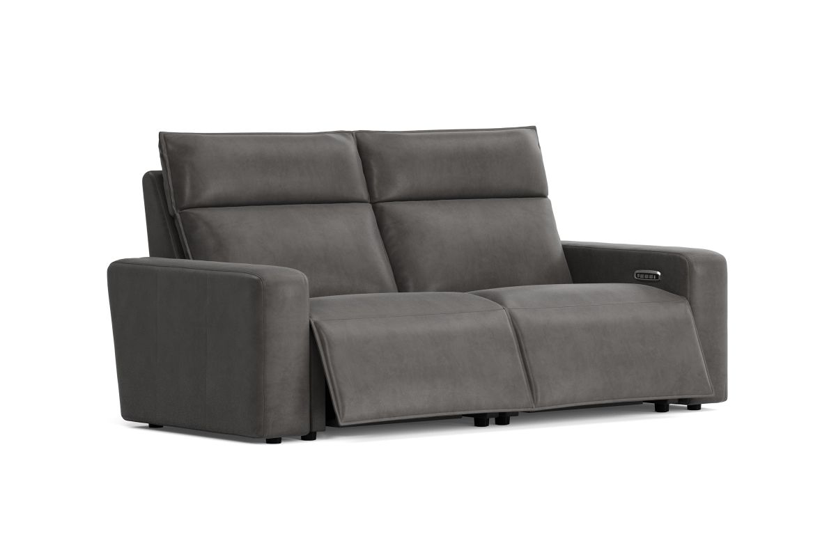 ModularTwo Grey Dual Power Reclining Loveseat 3