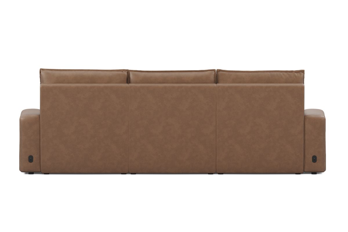 ModularTwo Brown Dual Power Reclining Sofa 8