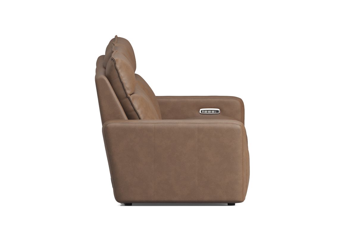 ModularTwo Brown Dual Power Reclining Sofa 5