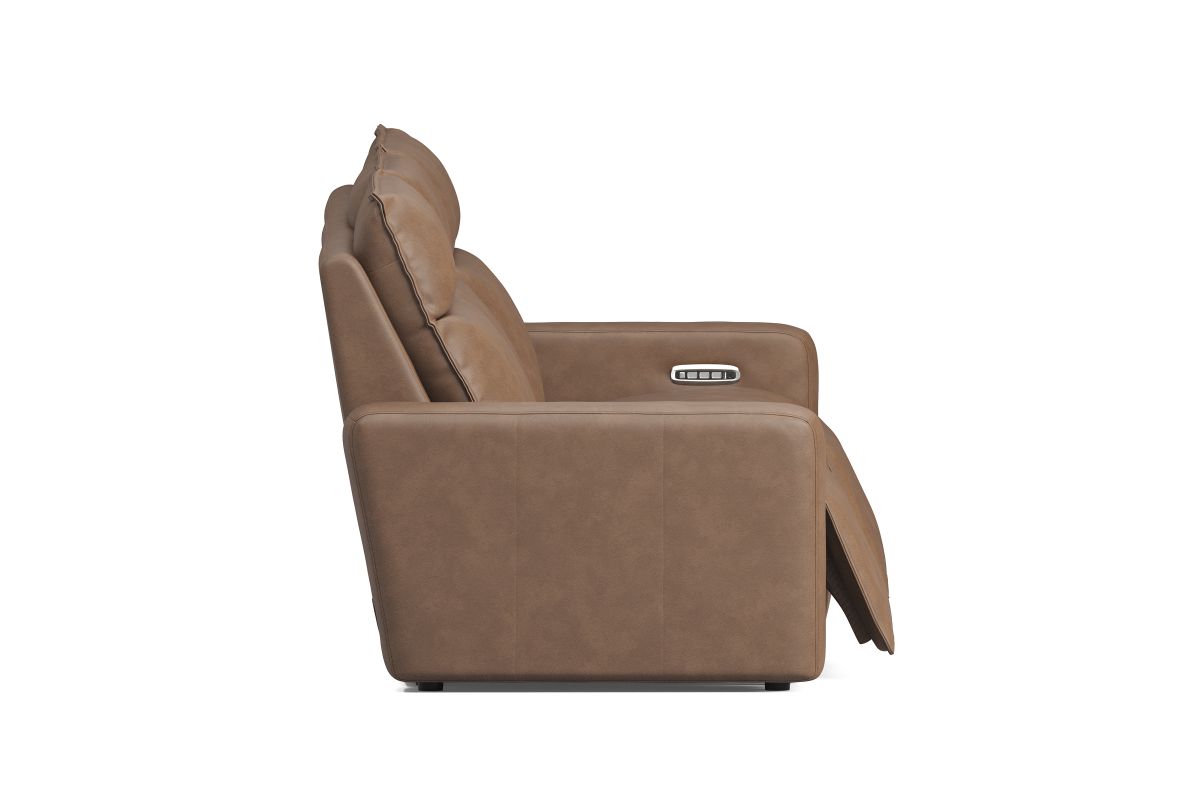 ModularTwo Brown Dual Power Reclining Sofa 6