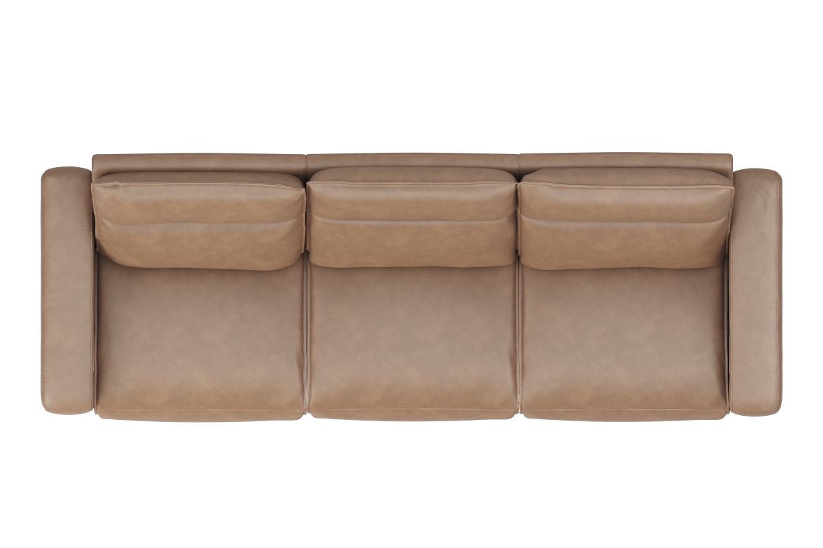ModularTwo Brown Dual Power Reclining Sofa 7