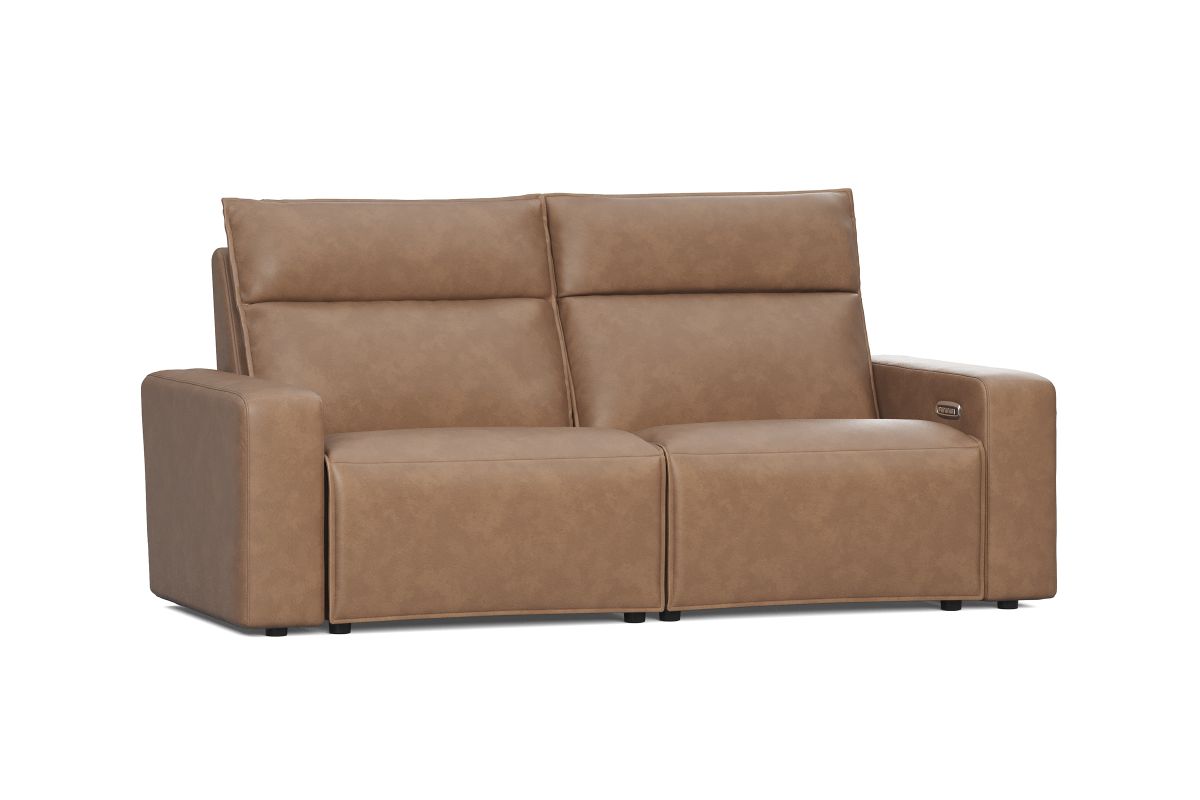 ModularTwo Brown Dual Power Reclining Loveseat 2