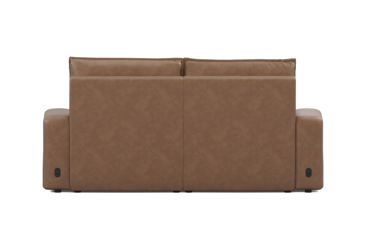 ModularTwo Brown Dual Power Reclining Loveseat 8