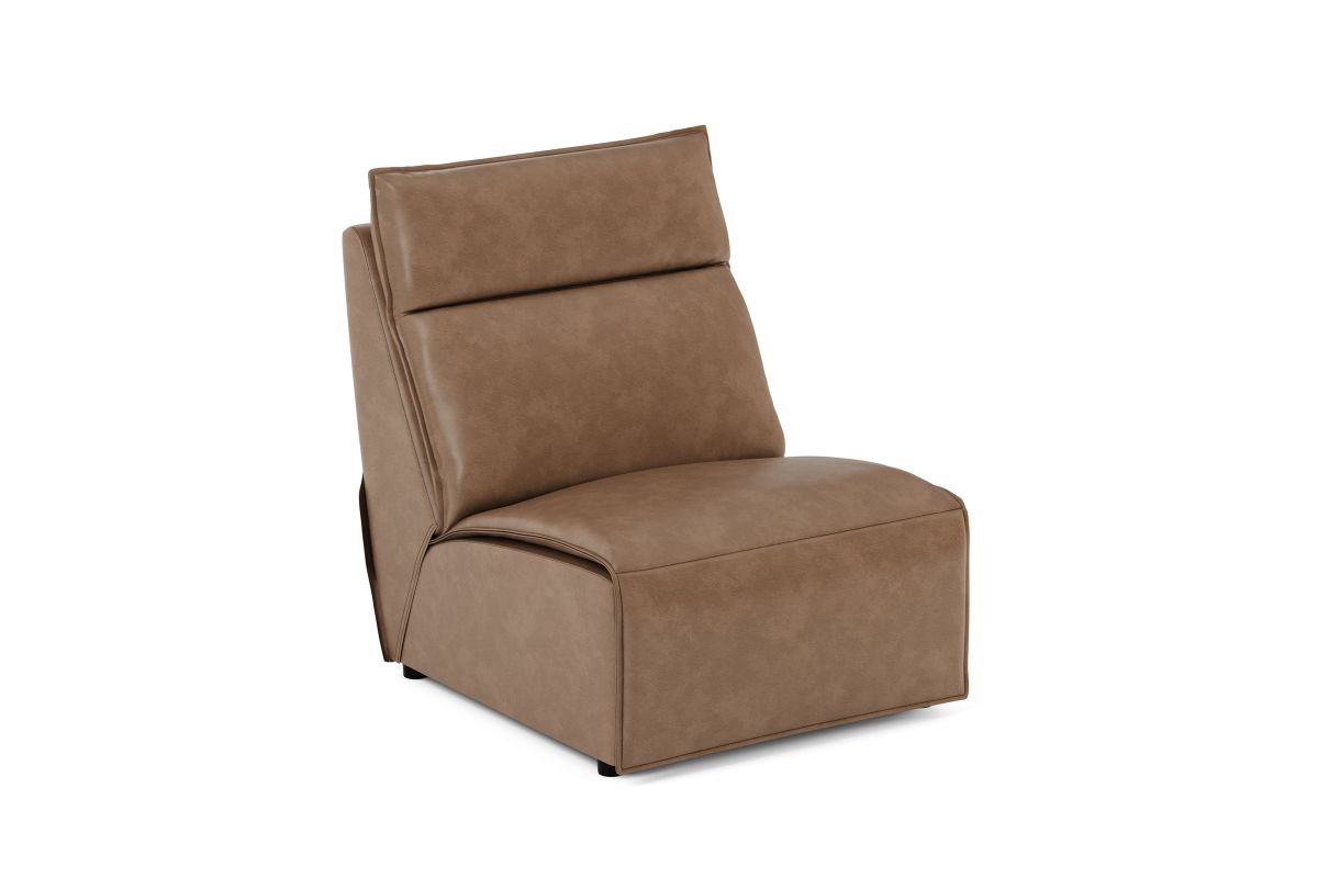 ModularTwo Brown Armless Chair 4