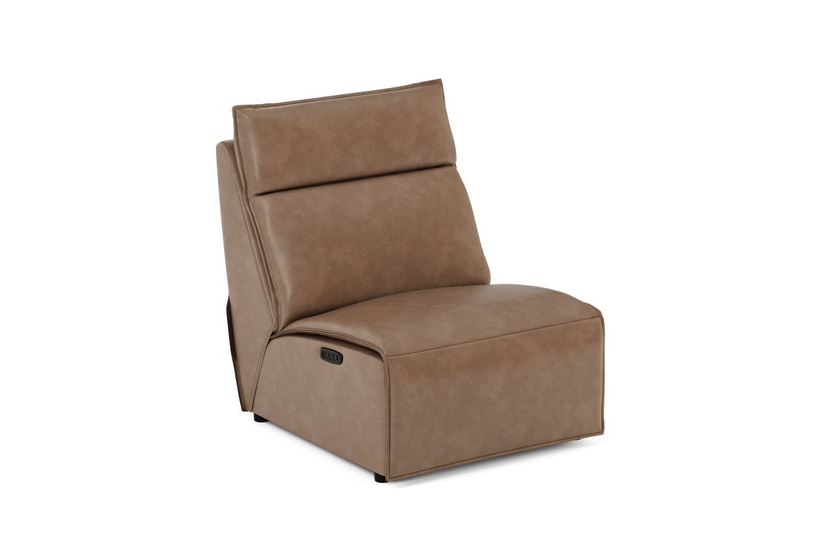ModularTwo Brown Dual Power Armless Recliner 6