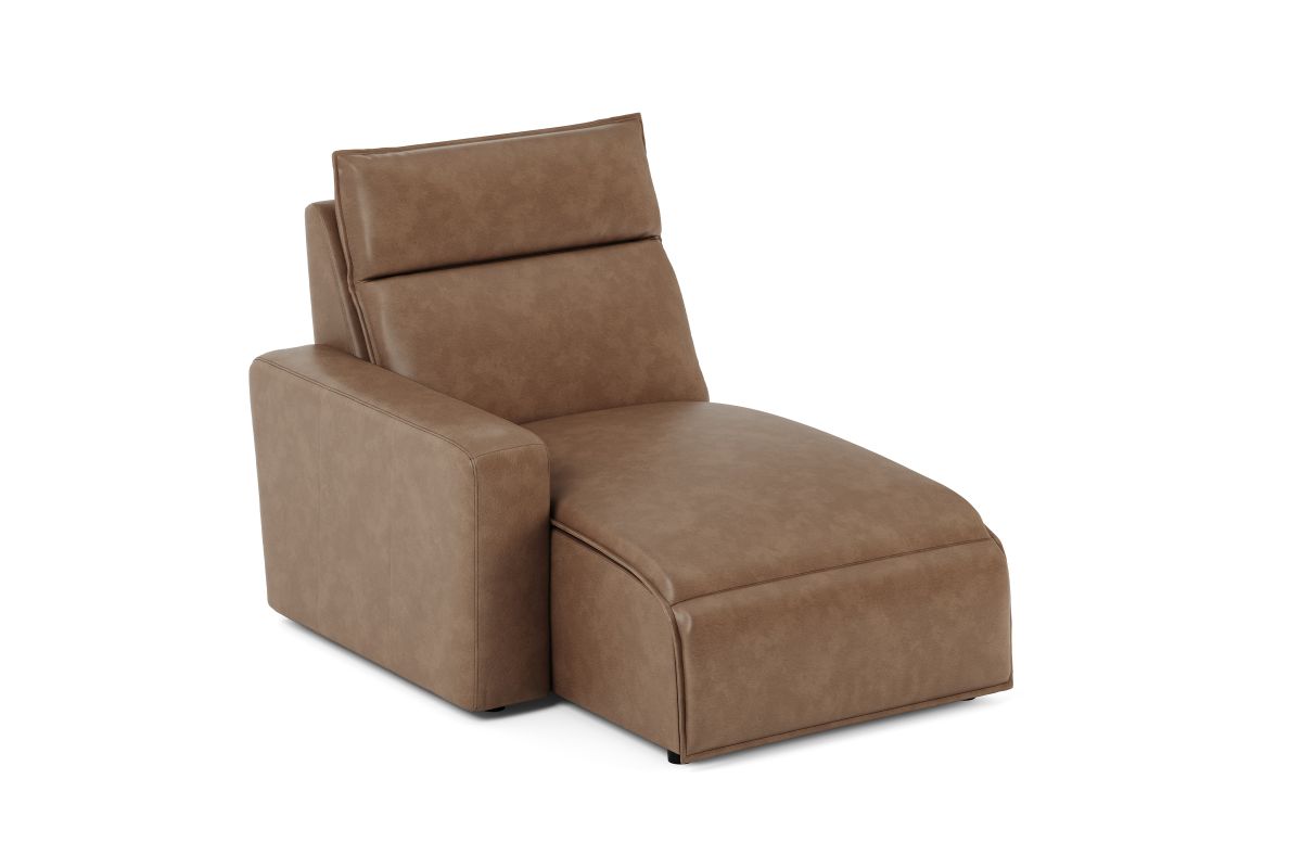 ModularTwo Brown Dual Power Reclining Left Arm Facing Chaise 2
