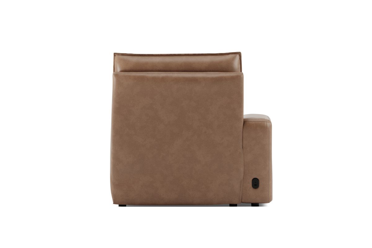 ModularTwo Brown Dual Power Reclining Left Arm Facing Chaise 8