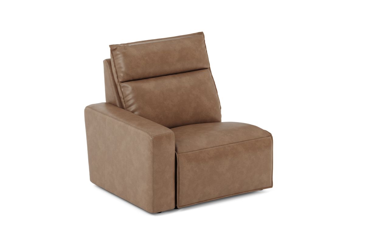 ModularTwo Brown Dual Power Left Arm Facing Recliner 5