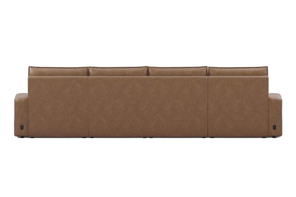 ModularTwo Brown 4-Piece Dual Chaise Sectional 8