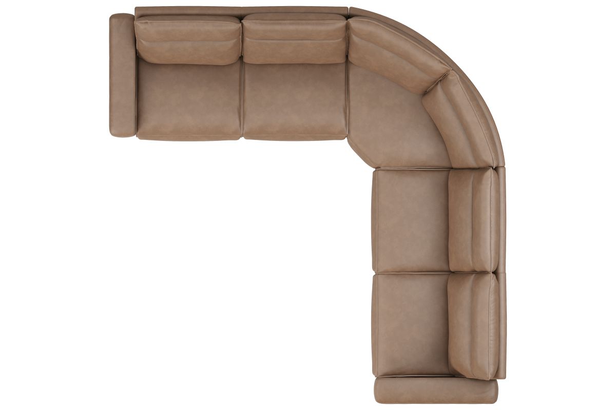 ModularTwo Brown 5-Piece Dual Power Reclining Sectional 7